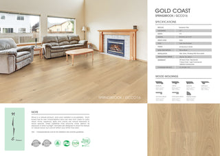 Gold Coast - Springbrook GCCO16 - 7.5" Wide Oak Engineered Hardwood Flooring 1/2" Thick, 3mm Wear Layer