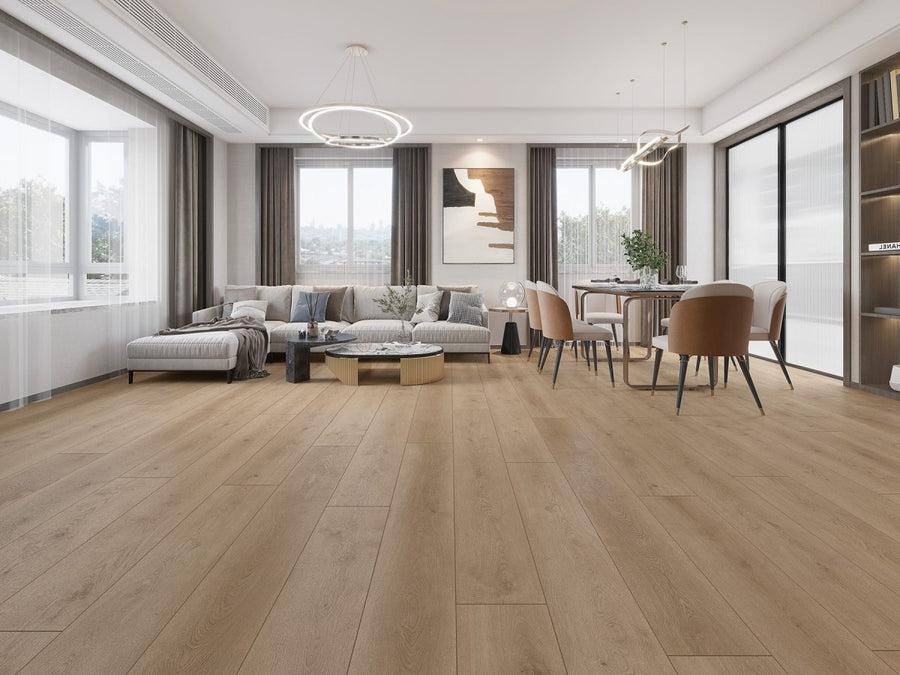 Indoor Delight Collection - Peacock Flush LI-ID08 - Waterproof Luxury Vinyl Plank Flooring 9" x 48" x 6.5mm, 20mil (22.65 Sq Ft/Box)